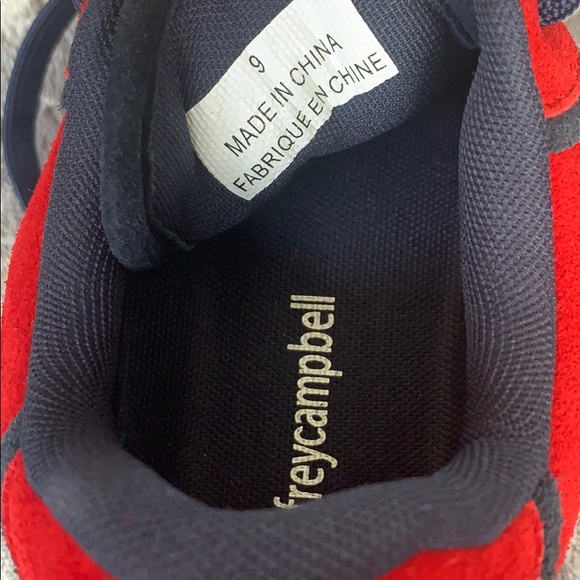 Jeffrey Campbell Red Suede Platform Sneaker - Picture 6 of 7